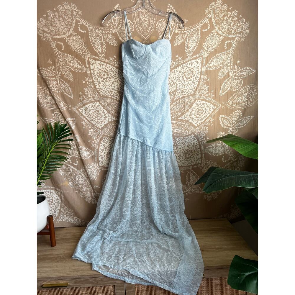 White Fox The Only One Maxi Dress Blue - Picture 3 of 7
